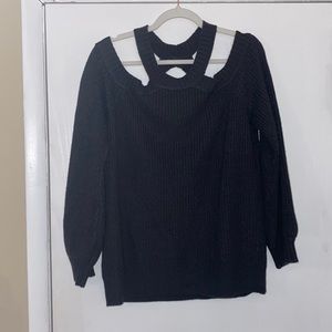 Peek-A-Boo shoulder sweater